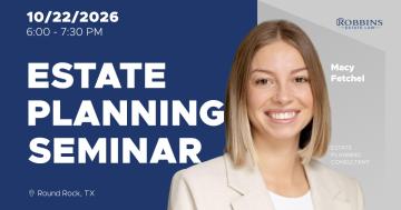 Estate Planning Seminar at Teravista Club Room | Round Rock