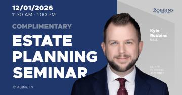 Estate Planning Seminar at Salt Traders Zilker | Austin